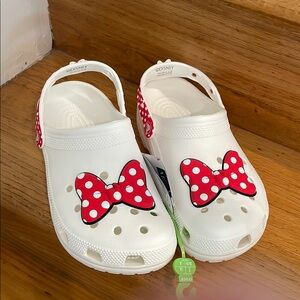 Minnie Mouse Bow Crocs